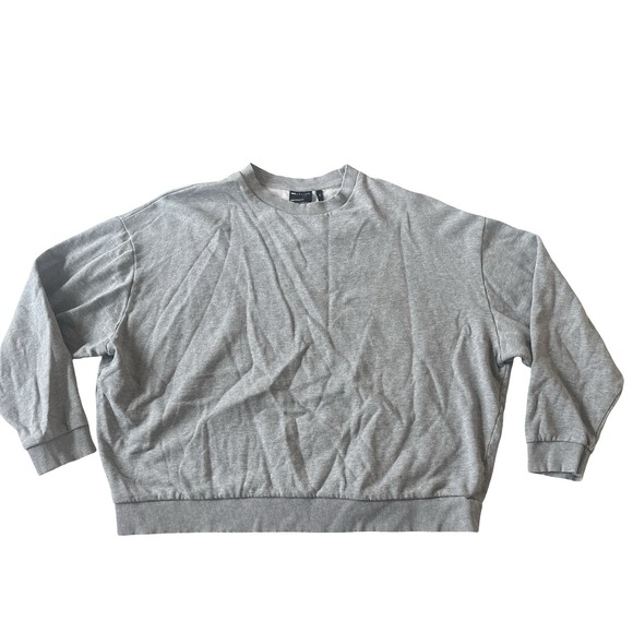 ASOS Tops - asos Design Women's Size 2XL Gray Sweatshirt Cropped Crewneck Capsule Basic
